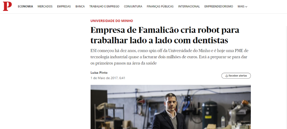 Empresa de Famalicão cria robot para trabalhar lado a lado com dentistas – Público 0