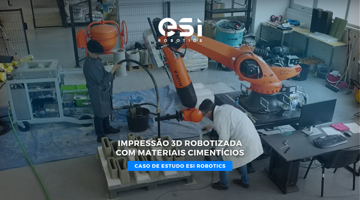 Impressão 3D Robotizada com Materiais Cimentícios | Caso de Estudo ESI Robotics 4