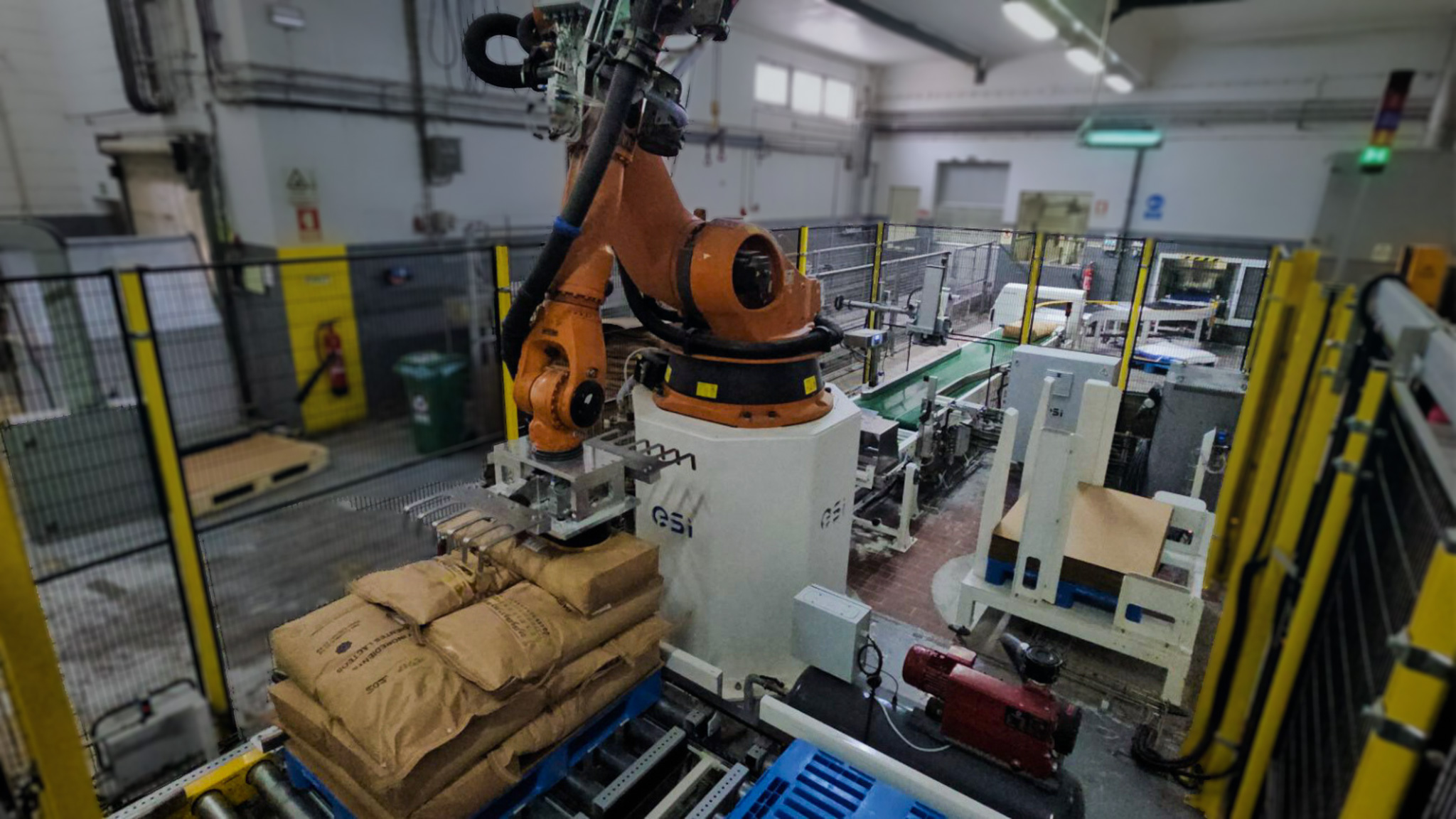 Robotic Palletizing of Milk Powder Bags